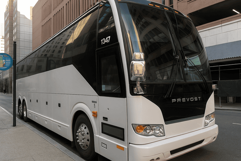 a Scottsdale Shuttle Bus Rentals coach bus