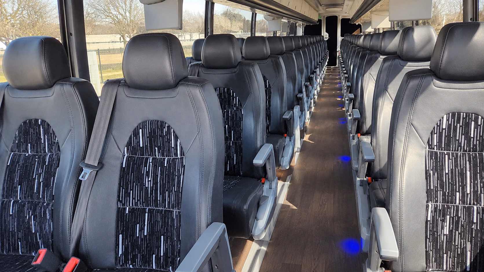 scottsdale charter bus services interior